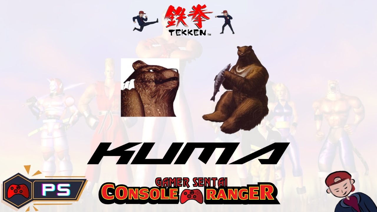TEKKEN 1 - Kuma [Arcade Mode] - [Tekken Project] [No Commentary]