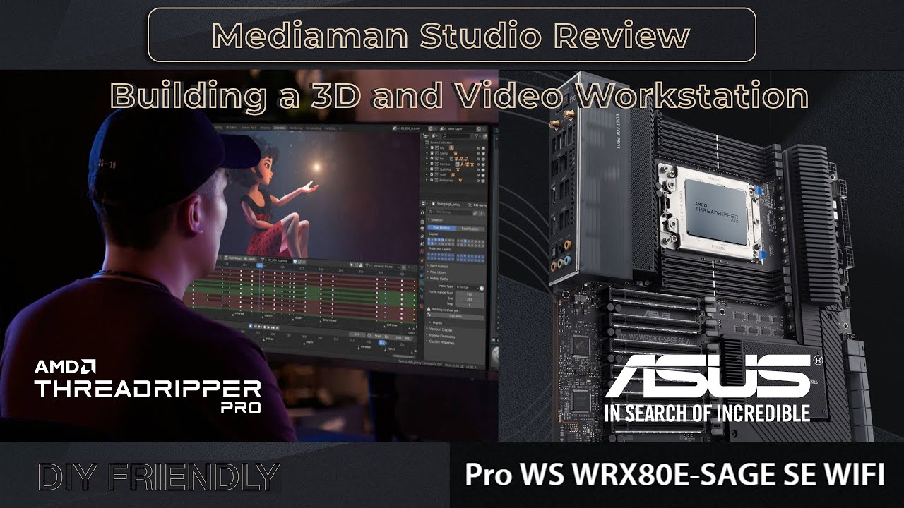 ASUS WRX80 Threadripper Pro system for Video and 3D Production