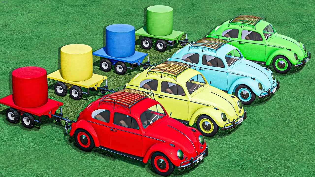 Garage Of Colors ! Mini CARS Building SILAGE BALE Garage ! Farming Simulator 22