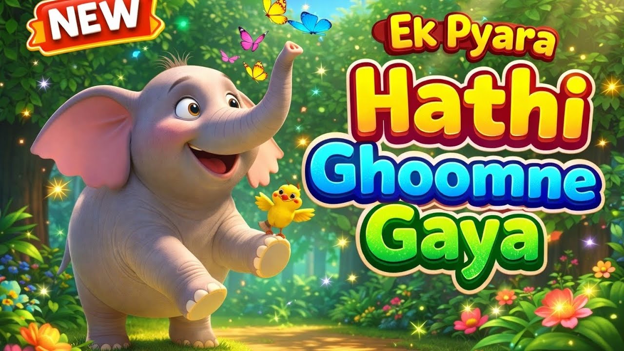 “Ye Pyara Hathi Jungle Me Kya Kar Raha Hai? 🐘😍 | Kids Song”