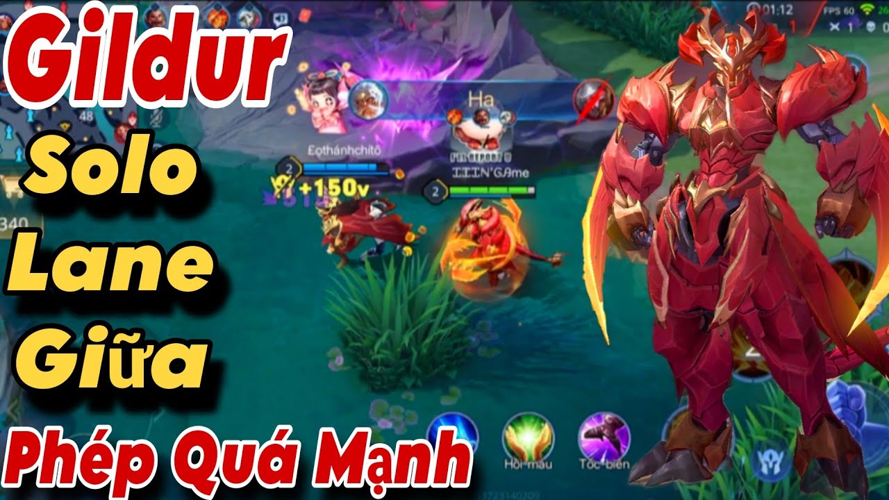 Gildur Full Phép Hiện Tại Quá Mạnh Với Build Ngọc Lấy Chiến Công Đầu Một Chưởng Bốc Hơi