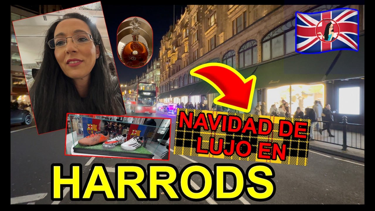 🇬🇧Navidad de LUJO en HARRODS LONDRES: ¡Perfume de £46k 🇦🇷 botas de MESSI 🇪🇸VINO de £8500!