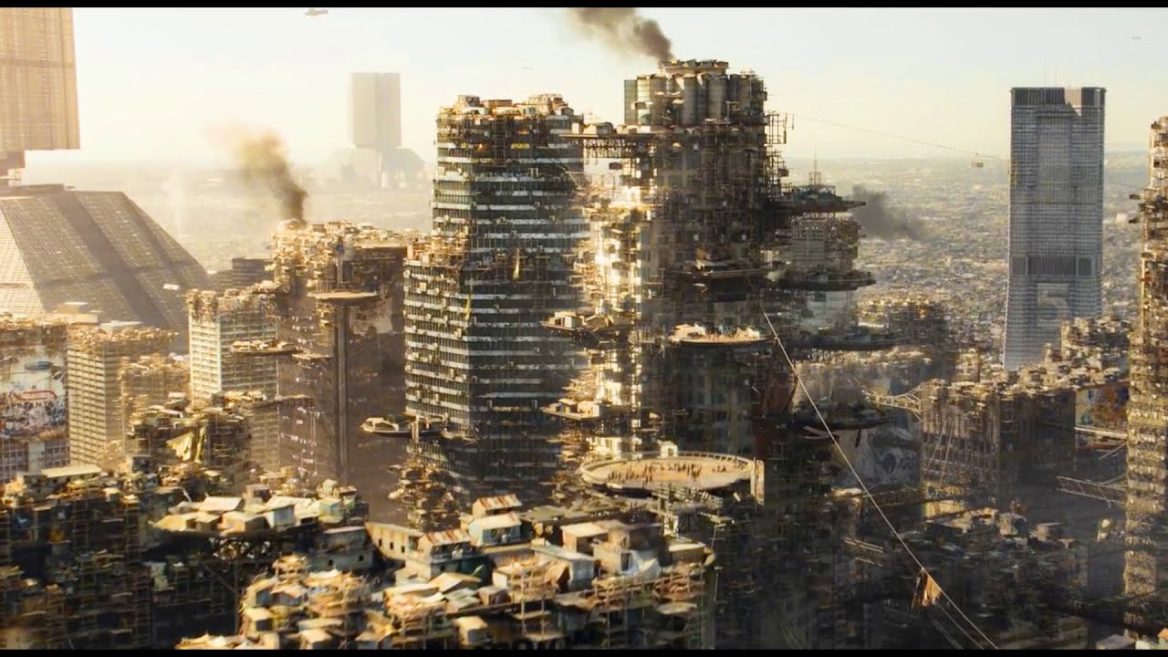 In 2154, Earth turns into a waste where robots enslave poor people while the wealthy  live in space.