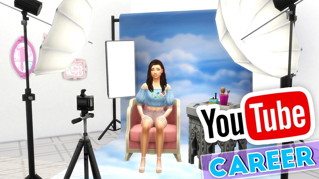 MAKE YOUR SIM BECOME A YOUTUBER!🎥 // THE SIMS 4 | YOUTUBER CAREER - MOD OVERVIEW