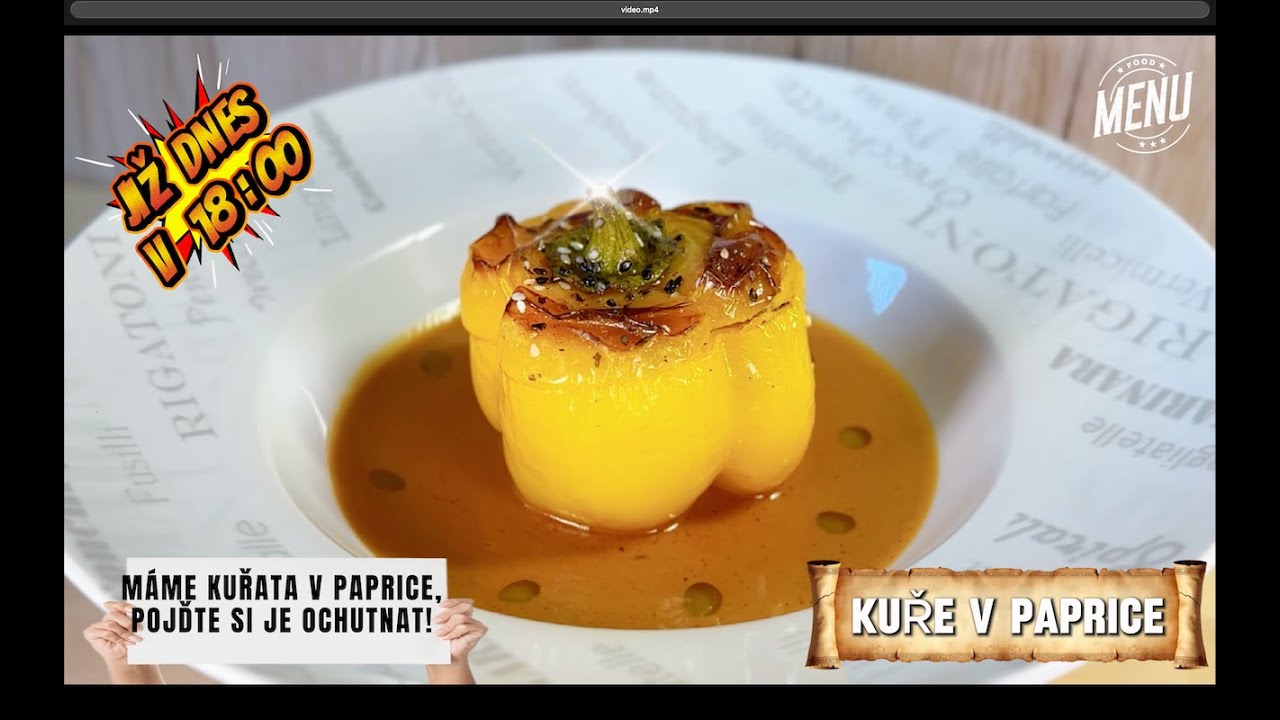 Díl 61.   Kuře v paprice - Chicken in Paprika   English subtitles, English text