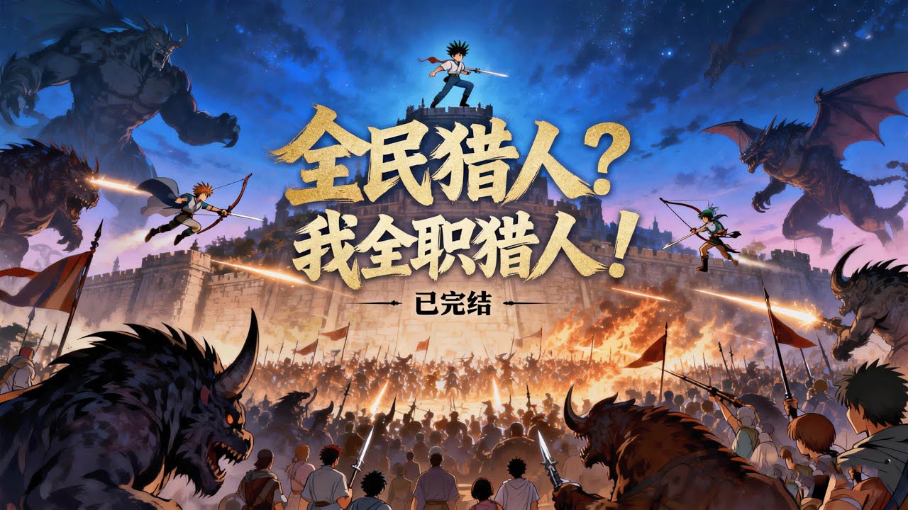 完结《全民猎人？我全职猎人！》1-662 幻兽横行的世界，人类投身猎人职业求生。武器猎人锻造与自身性命相连的本命武器，随猎人成长，是战力顶尖的杀伐强者！ #小说推荐 #异能 #漫画