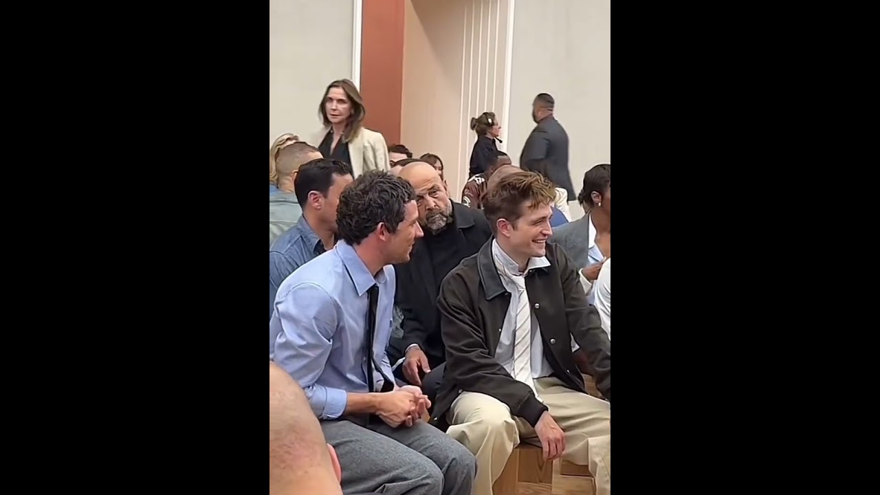 #joshoconnor And #robertpattinson At The #Dior Spring Summer 2026 #DiorSummer26