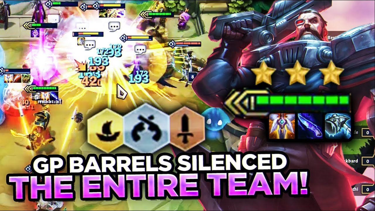 GANGPLANK BARRELS APPLY ON HIT? I SILENCED HIS ENTIRE TEAM! | Teamfight Tactics