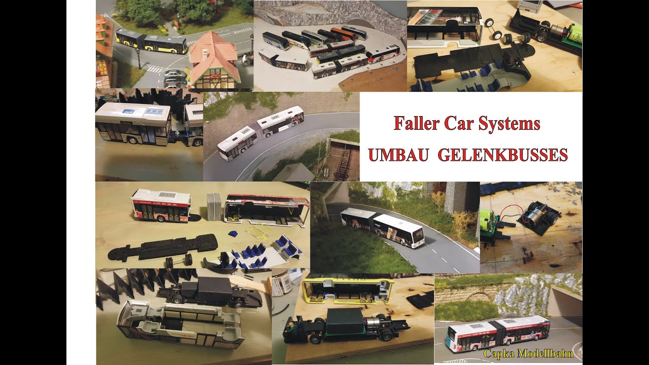 Faller Car System Umbau der Gelenkbusse