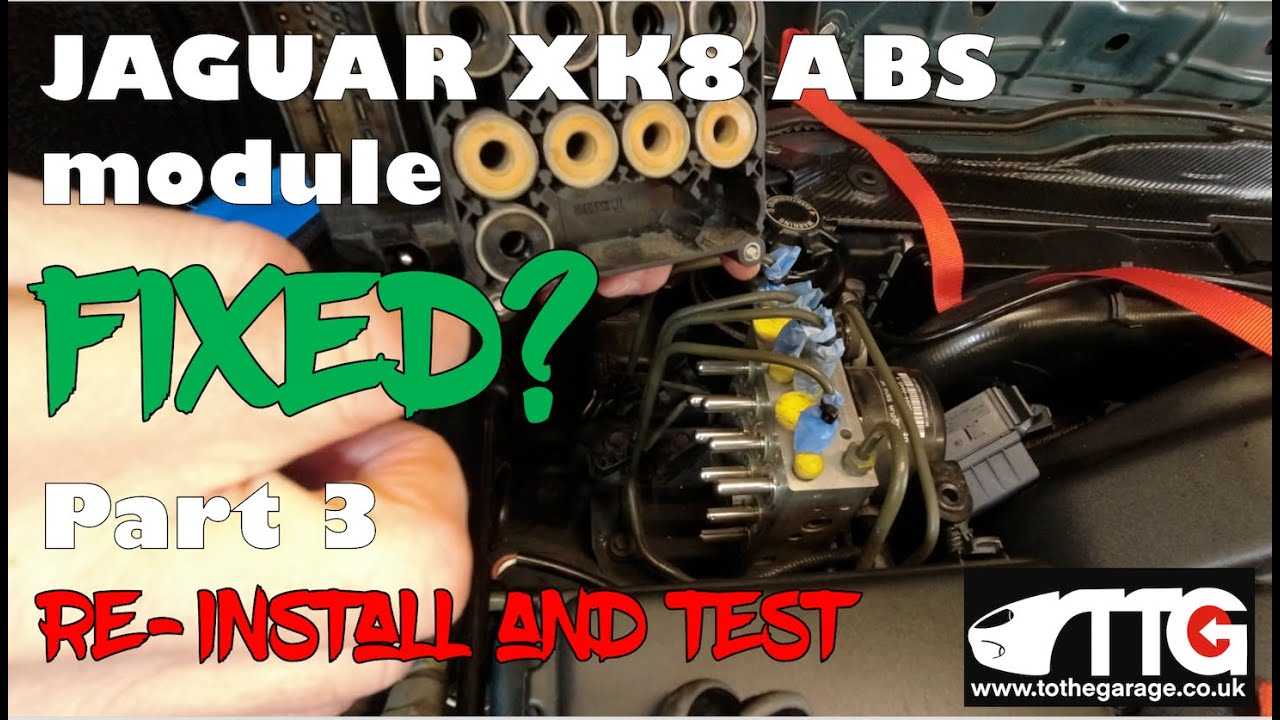 ABS traction control fault failure and repair part 3 jaguar xk8 xkr x100   HD 1080p