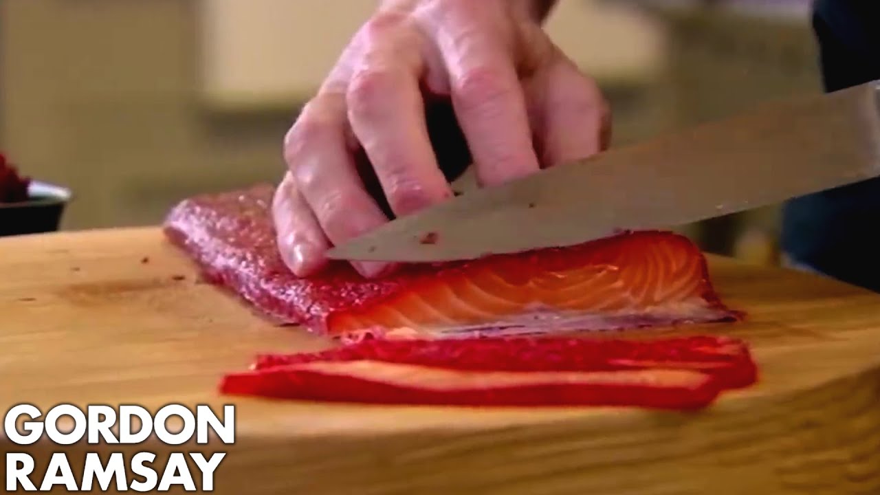 Beetroot Cured Salmon | Gordon Ramsay