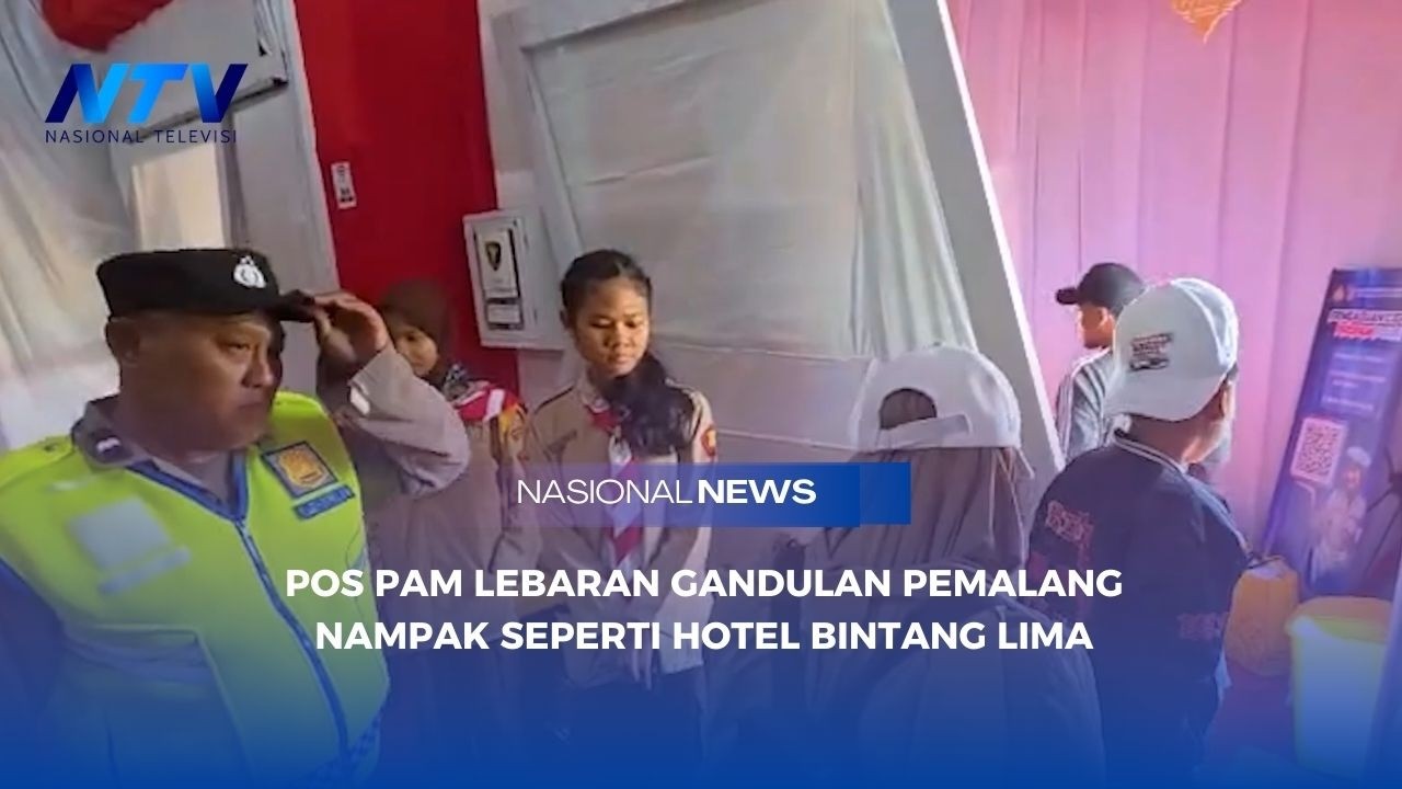 POS PAM LEBARAN GANDULAN PEMALANG NAMPAK SEPERTI HOTEL BINTANG LIMA