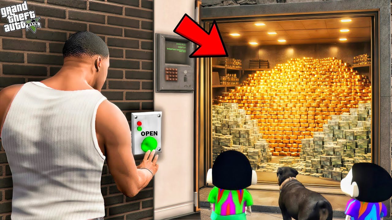 Franklin Found A Secret Bunker Inside His House || Gta 5