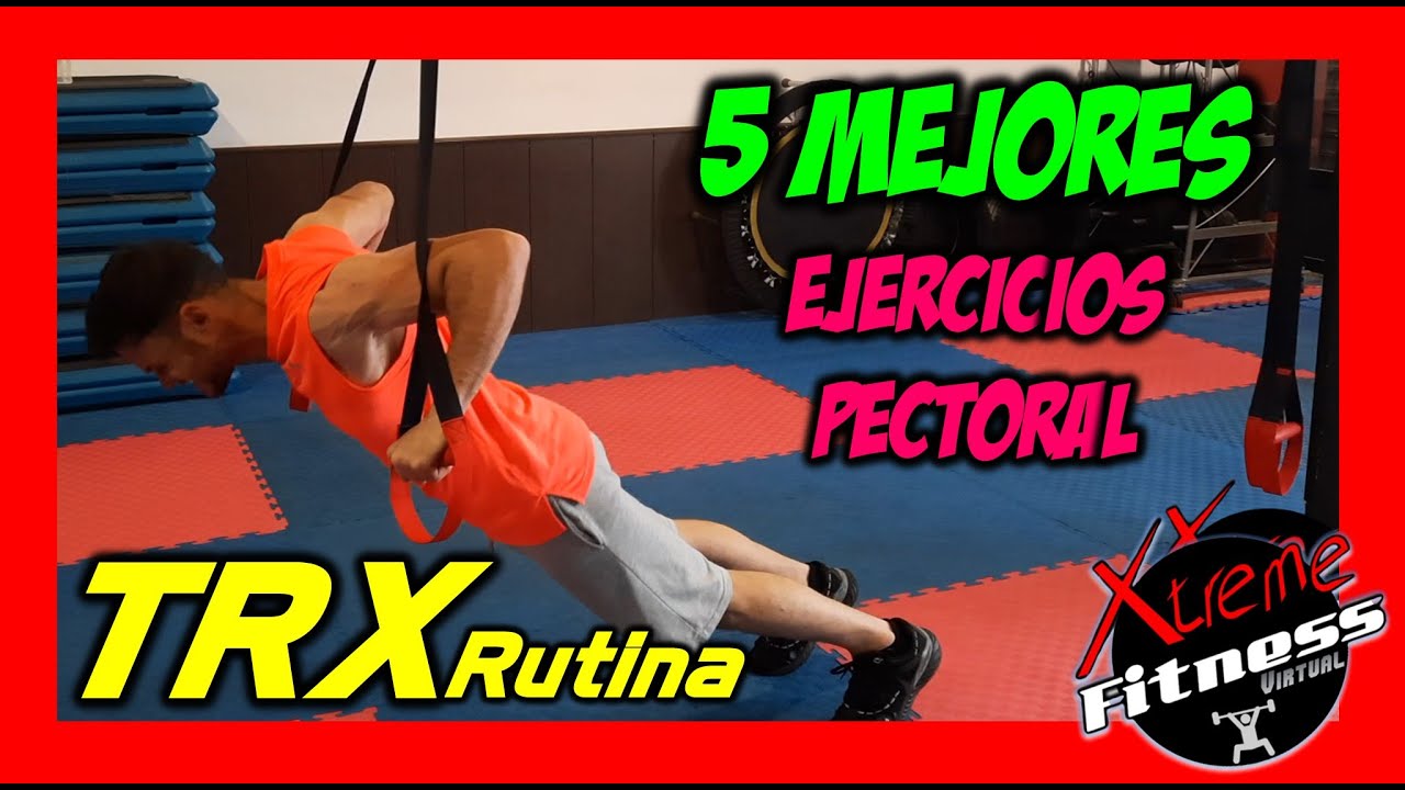 EJERCICIOS  TRX PRINCIPIANTES para PECHO PECTORAL LOS ✅5 MEJORES✅