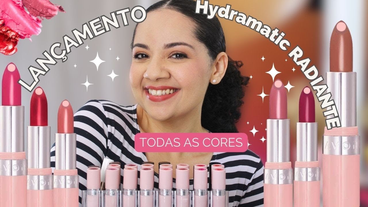 💄LANÇAMENTO AVON! NOVO BATOM HYDRAMATIC RADIANTE TRATAMAKE | EFEITO GLOSS ✨15 CORES!
