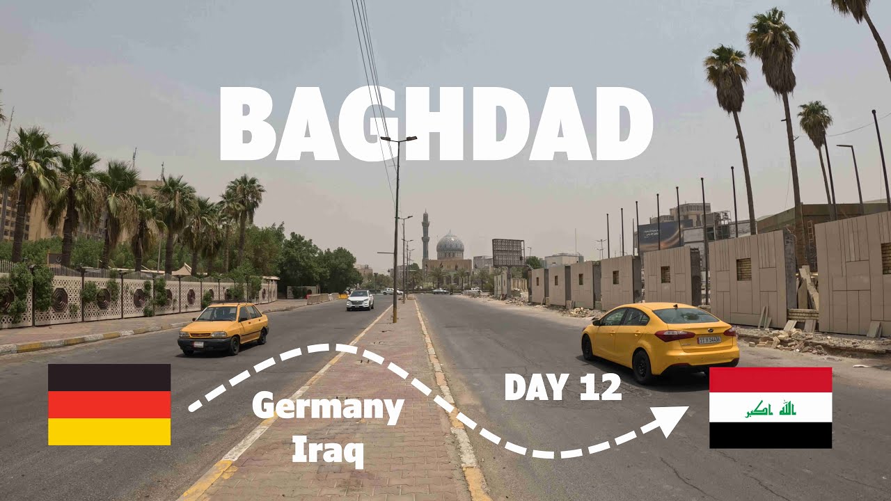 Exploring Baghdad in 52°C HEAT 🇮🇶 | Germany to Iraq by car?! 🇮🇶 Day 12