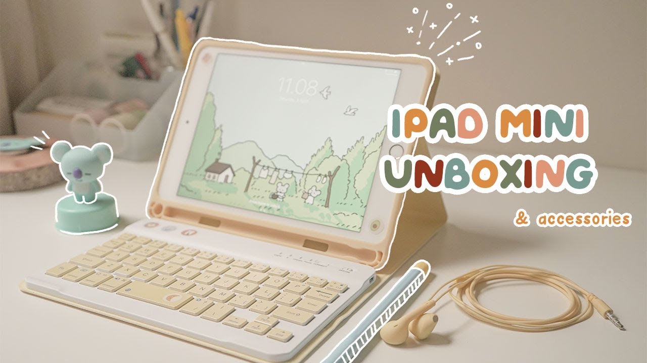 IPAD UNBOXING 🍳 ipad mini 5 in 2021, accessories & decor | Indonesia