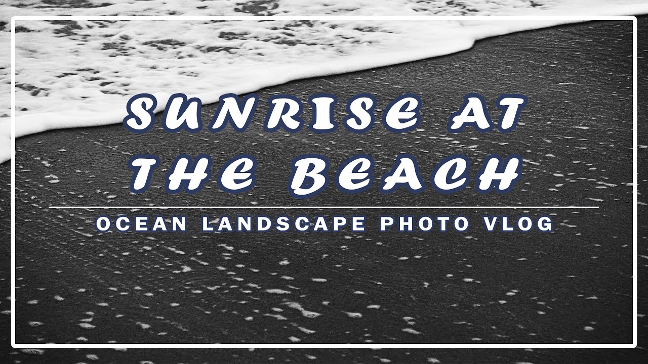 SUNRISE at the BEACH (in Winter!) - Photo Fun Landscape Vlog at Long Beach Island New Jersey