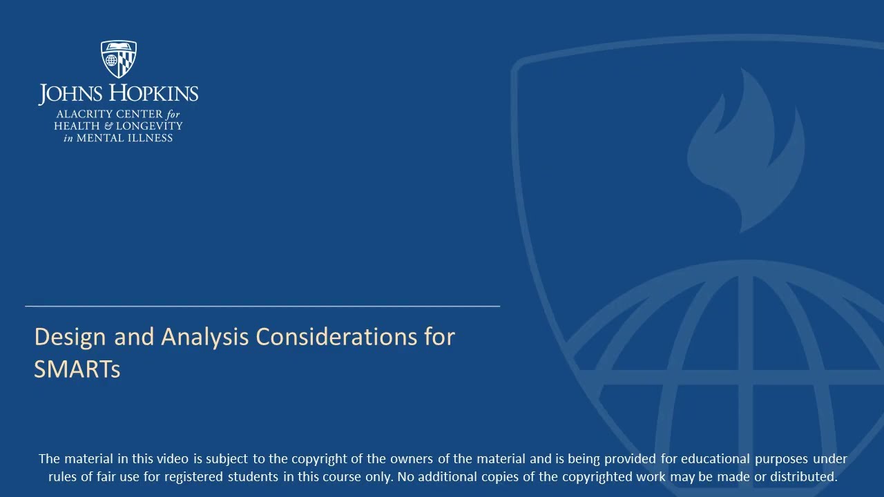 Section C: Design and Analysis Considerations for SMARTs