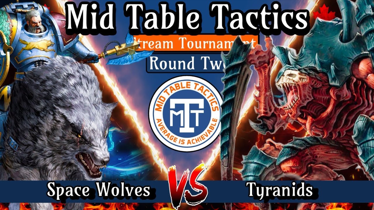 Warhammer 40k Battle Report MTT Tournament Round 2: Tyranids VS Space Wolves