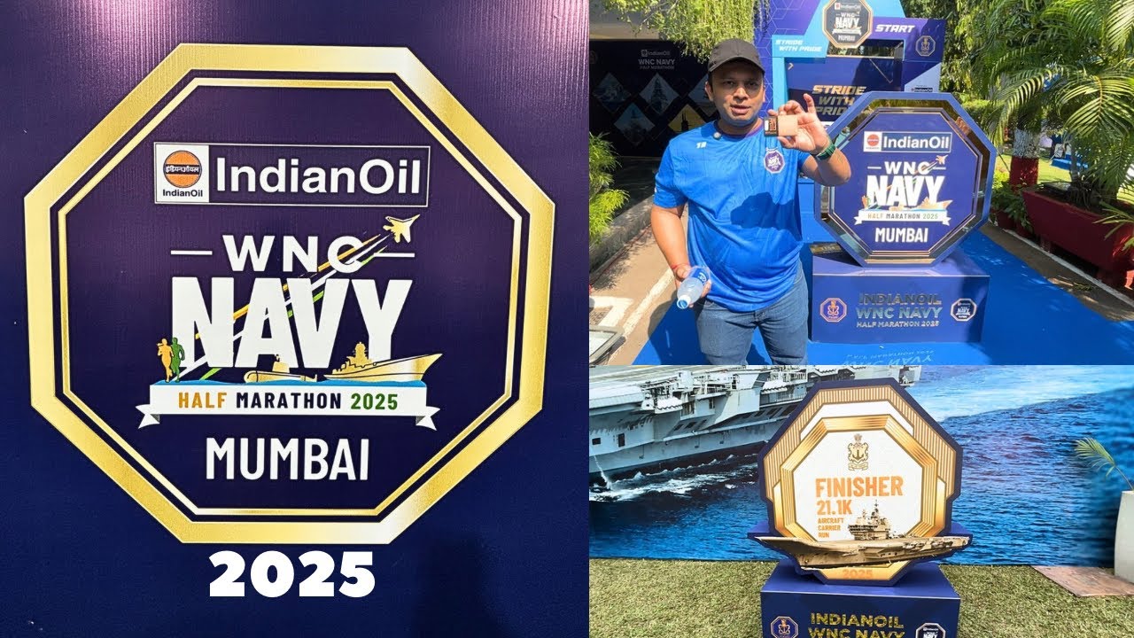 WNC Navy Half Marathon 2025 | BIB Expo | Marathon Vlog | Indian Navy | How to Register for Marathon