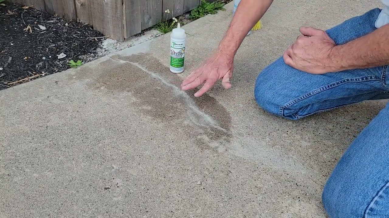 Trim-A-Slab Magic Crack filler demo, in real time