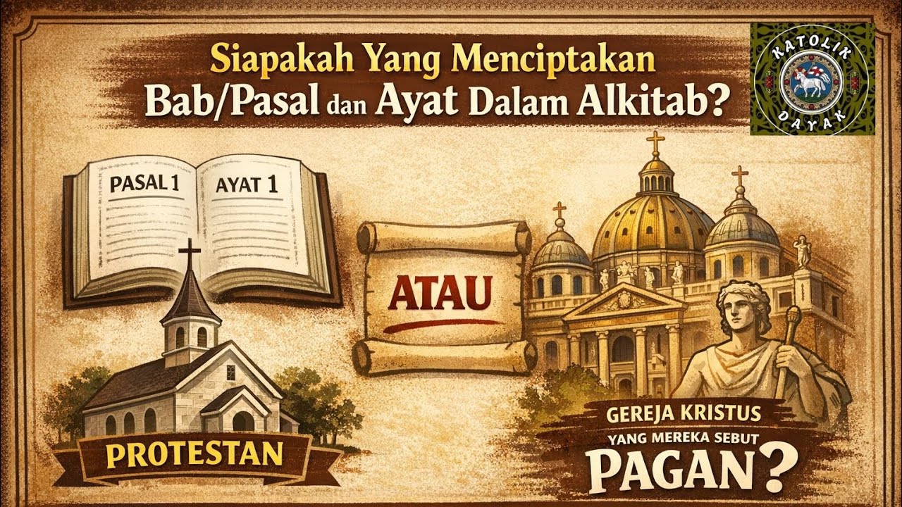 SIAPAKAH YANG MENCIPTAKAN BAB DAN PASAL DALAM KITAB SUCI | KATEKESE IMAN KATOLIK | 20 JANUARI 2026