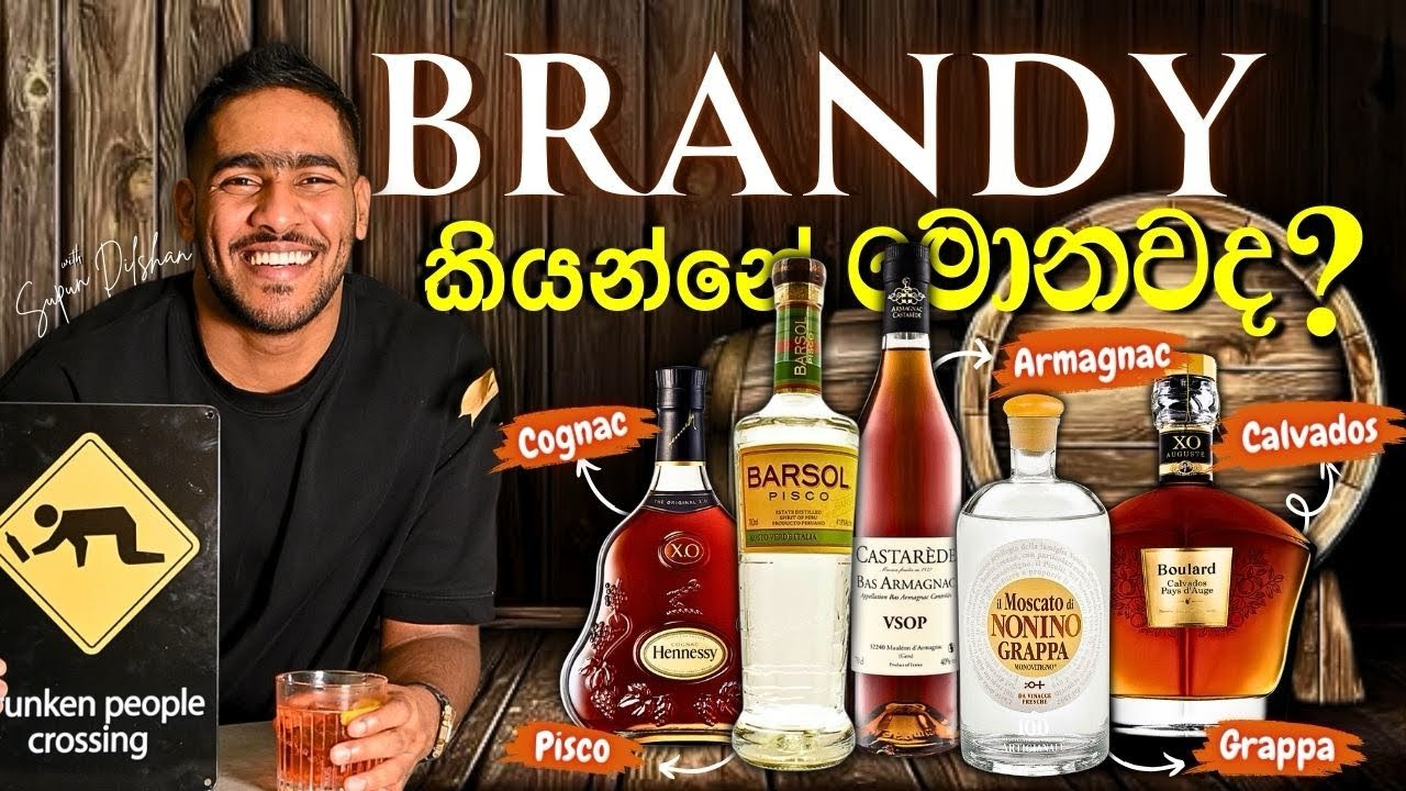 What is the brandy | මොනවද මේ brandy කියන්නේ | Armagnac | cognac | pisco | grappa | calvados