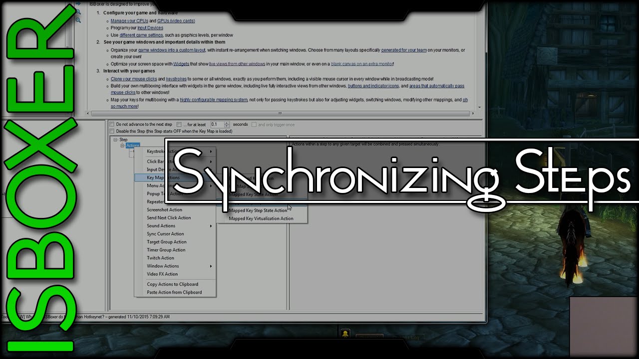ISBoxer -- Synchronizing Steps (Mapped Key Step Action)