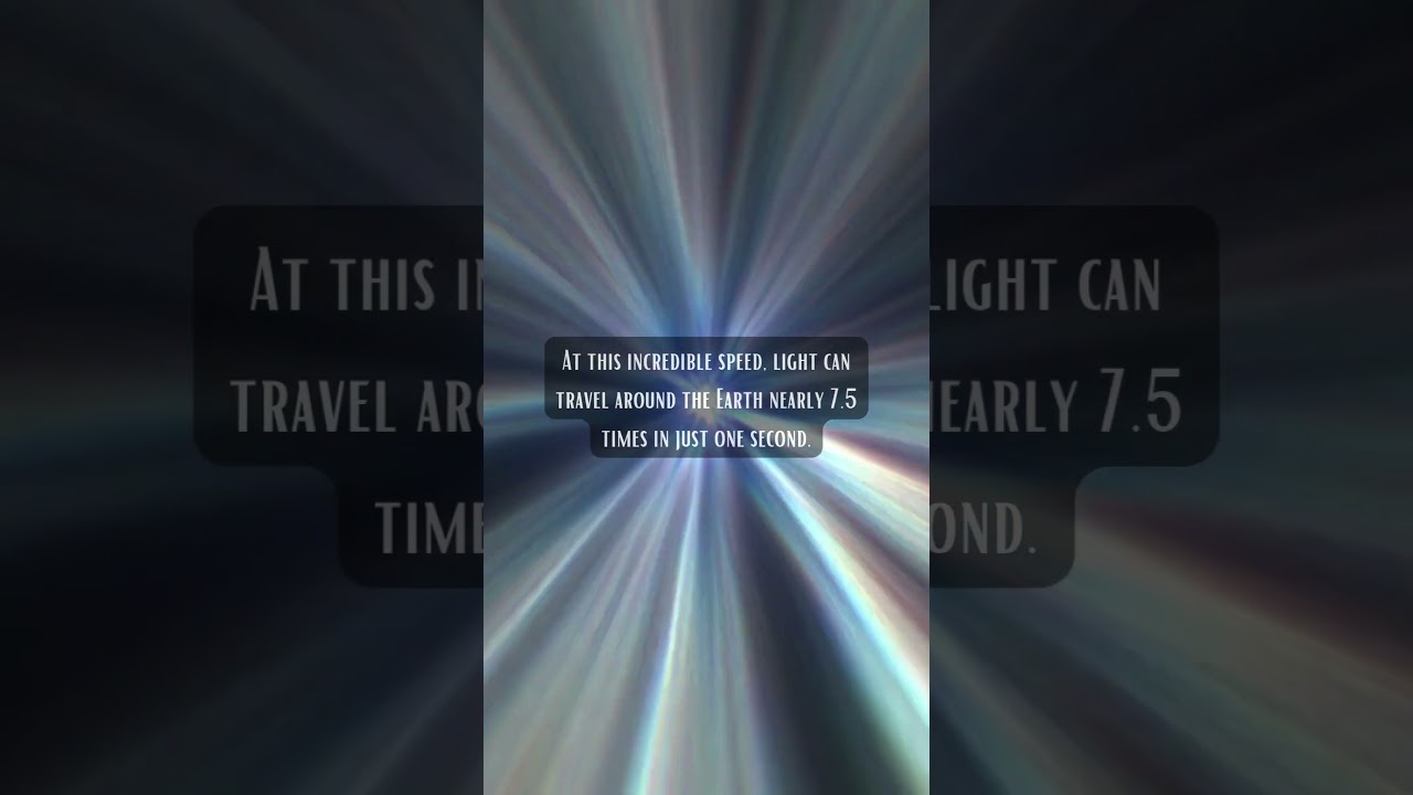 Did you know that the speed of light is approximately 186,282 miles per second?