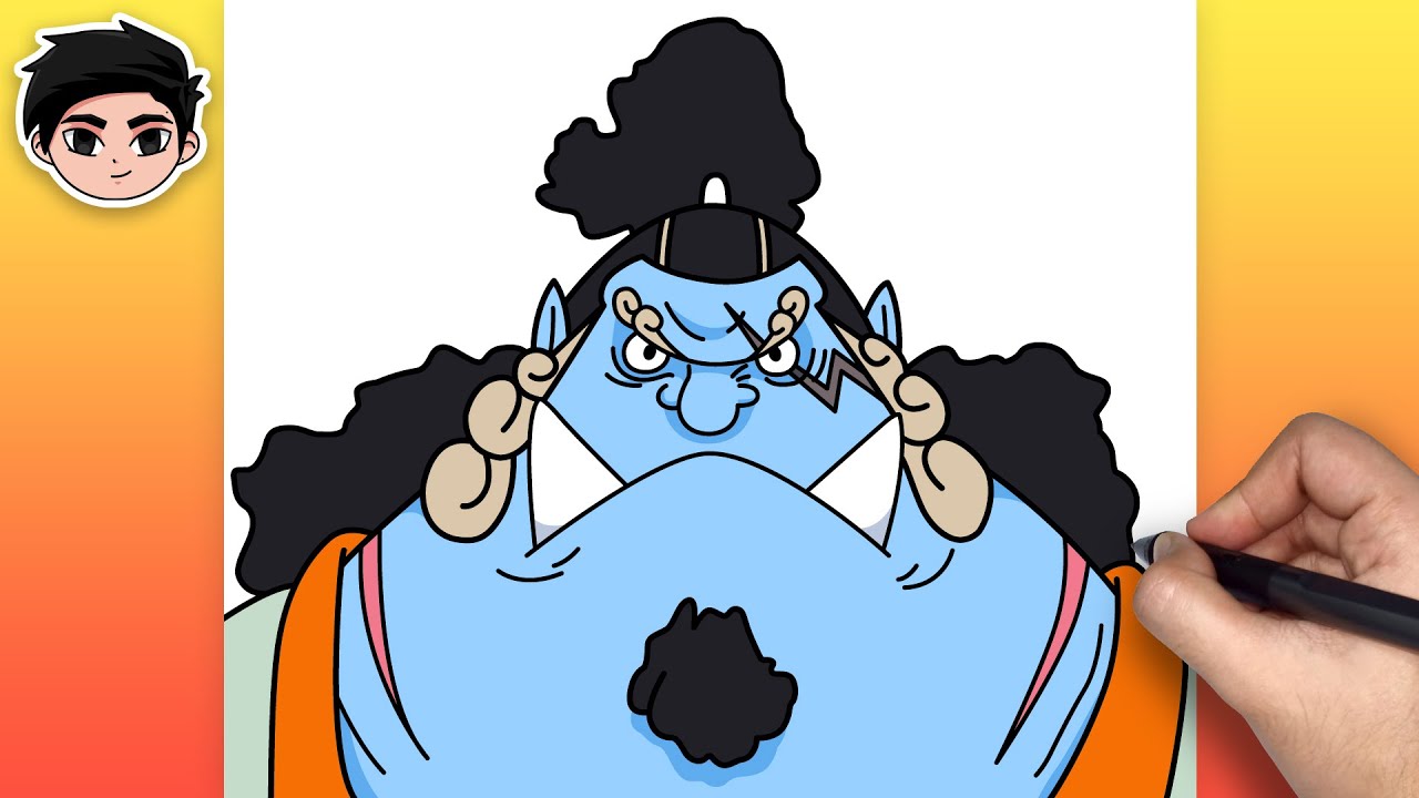 Как рисовать JINBE | One Piece — пошагово, легко и просто для начинающих