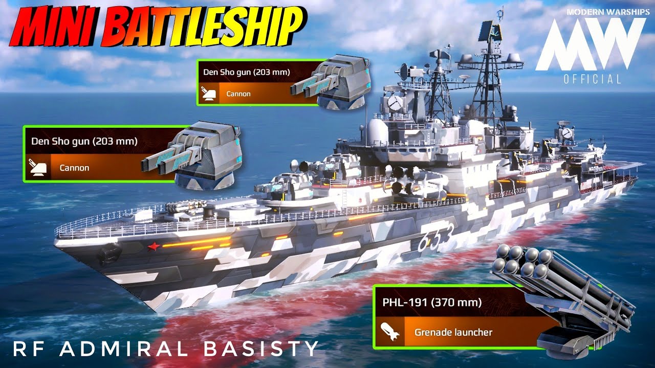 Most Deadliest Destroyer ☠️ RF Admiral Basisty - Firepower Like Battleship 🔥- Modern Warships 