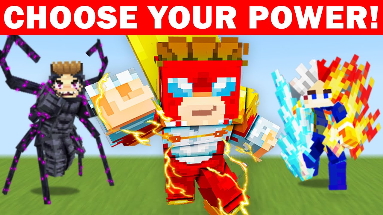 Minecraft, но вы выбираете свою суперспособность