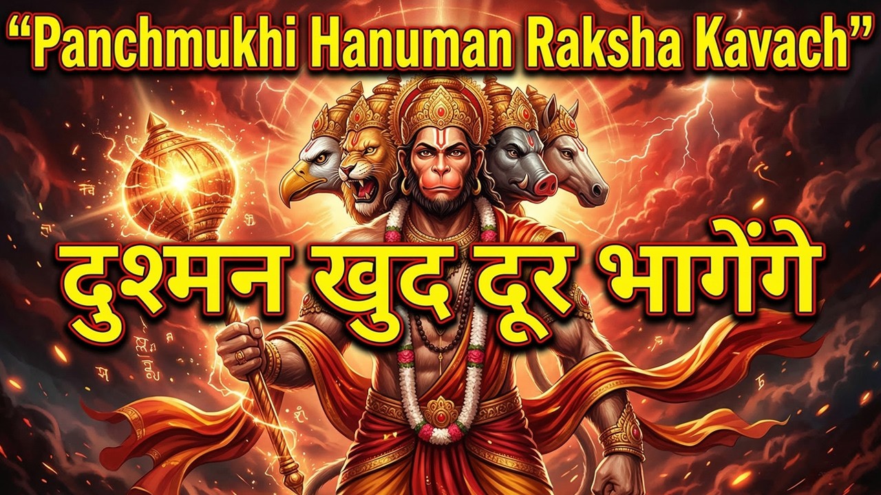 Panchmukhi Hanuman Raksha Kavach Mantra | Powerful Hanuman Mantra | दुश्मन खुद दूर भागेंगे