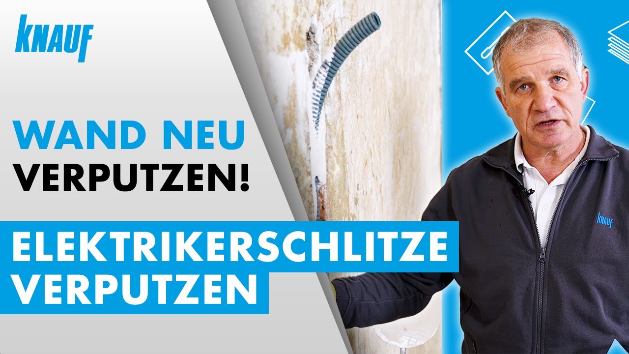 Altbau Wand neu verputzen: Kabel im Unterputz verlegen