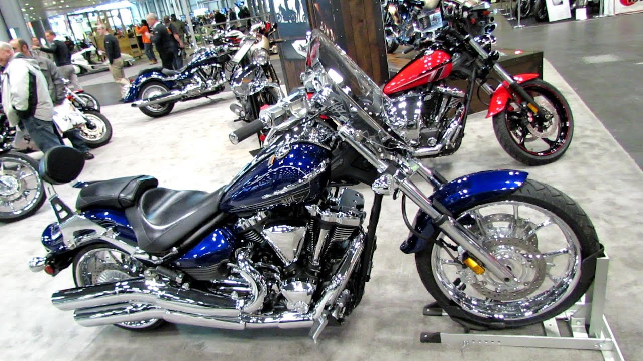 2014 Yamaha Raider S XV1900S Galaxy Blue Walkaround - 2013 New York Motorcycle Show