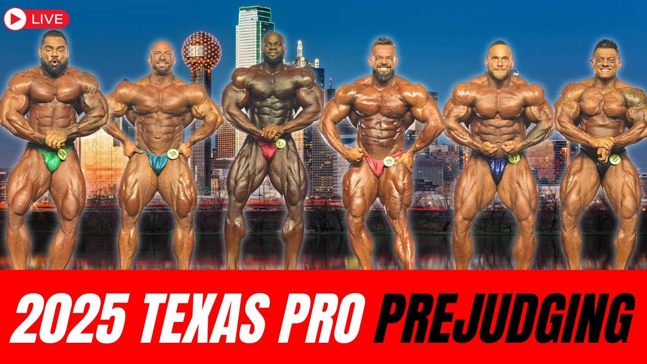 🔴 LIVE 2025 TEXAS PRO Men's Pro Bodybuilding Prejudging (WATCHALONG)