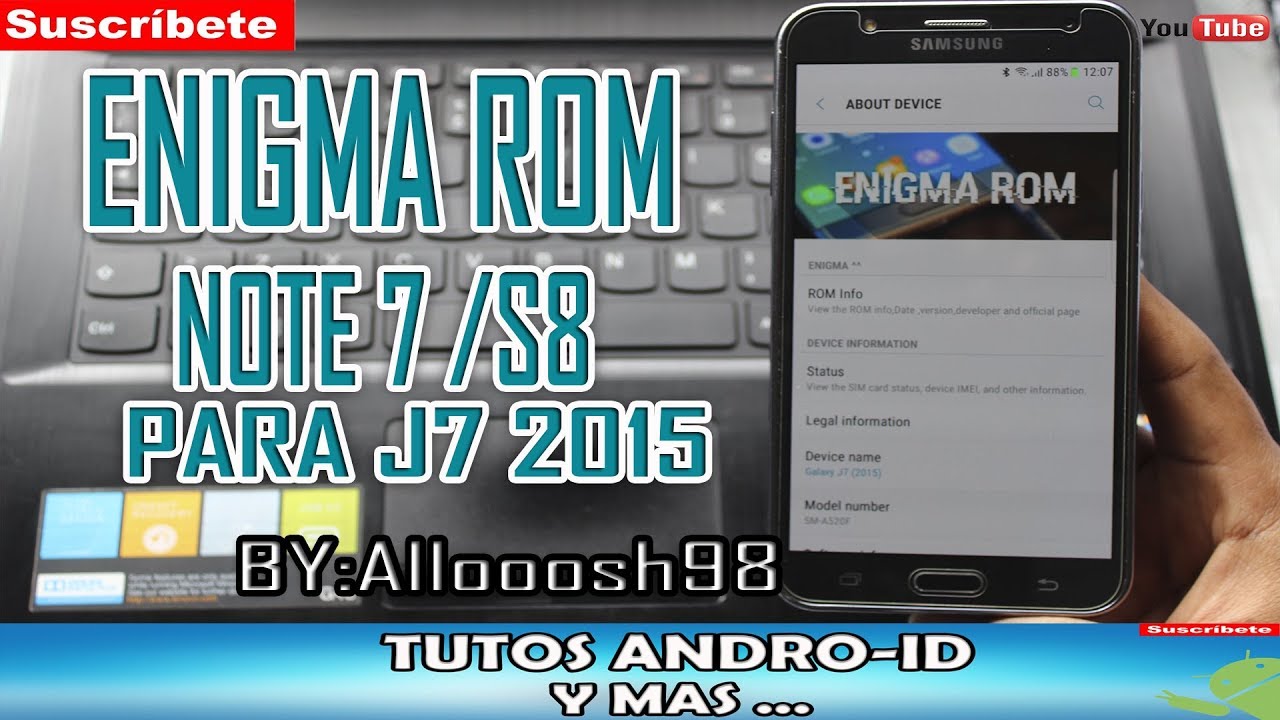 ROM!! ENIGMA V6.1 N7/S8 PARA GALAXY J7 2015 J700M