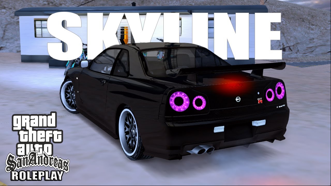 JGRP - MODIFIKASI R34 SKYLINE!! LAMPUNYA SANGAR ABIS!!! GTA SA ROLEPLAY