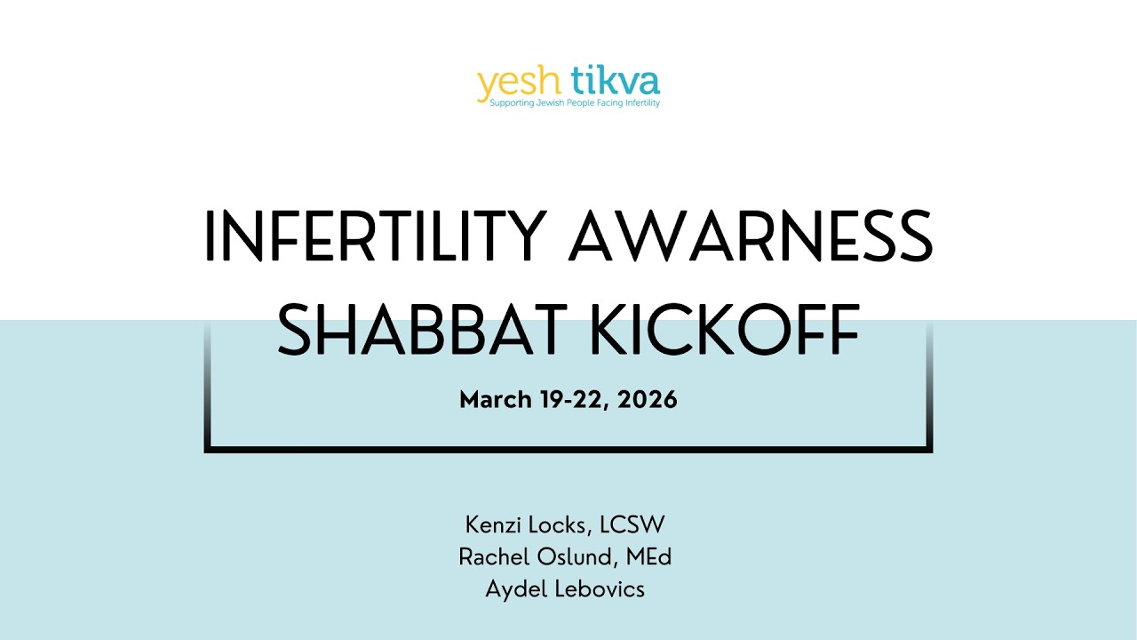Infertility Awareness Shabbat 20206 - Rabbi & Clergy Kick Off Webinar