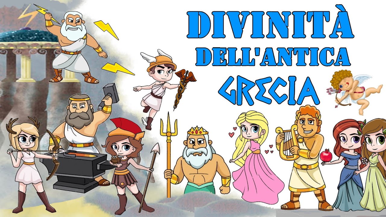 🏛 DIVINITÀ DELL'ANTICA GRECIA - Storia degli DEI DELL'OLIMPO con Miti e Leggende ⚡🌩️