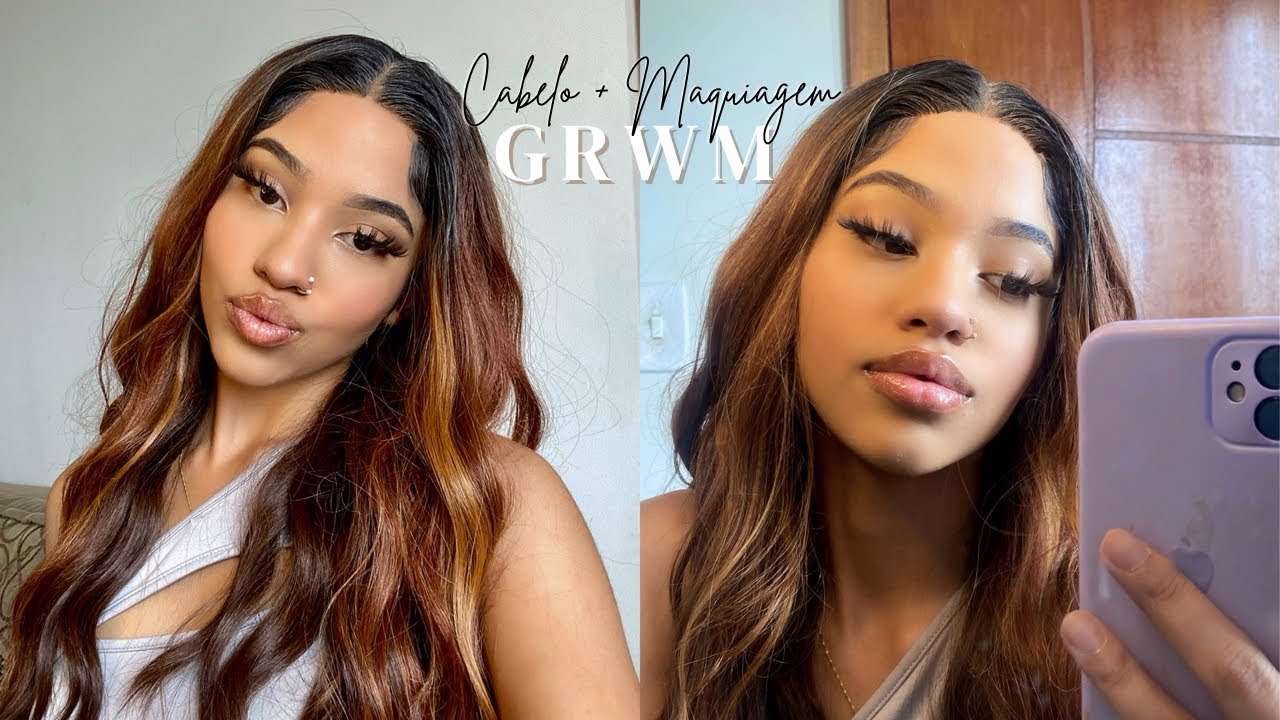 GRWM 2 em 1: CABELO + MAQUIAGEM | xtresstrendywig