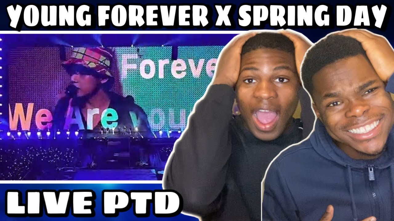 BTS 'Young Forever' + 'Spring Day' PTD On Stage @ SoFi Stadium | REACTION!!