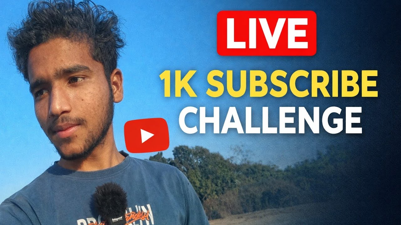 live stream target 1k subscriber 🎥