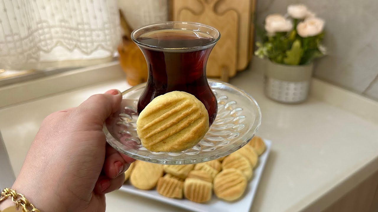 بسكويت الشاي السريع بربع ساعة يجهز وبكمية وفيرة ومكونات بسيطة ومتوفرة وينفع اصحاب المشاريع يجنن😍