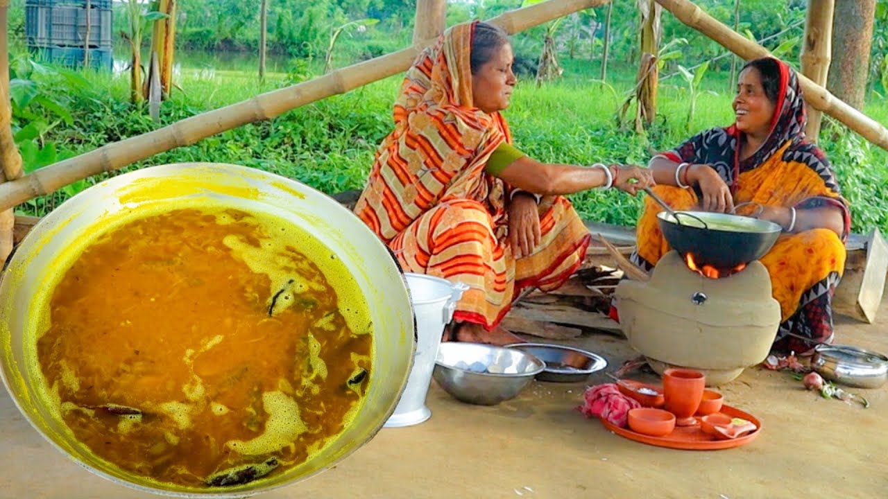 পেঁয়াজ রসুন দিয়ে ডাল রান্না সাথে আলু সেদ্ধ মাখা | Masoor Dal Recipe |