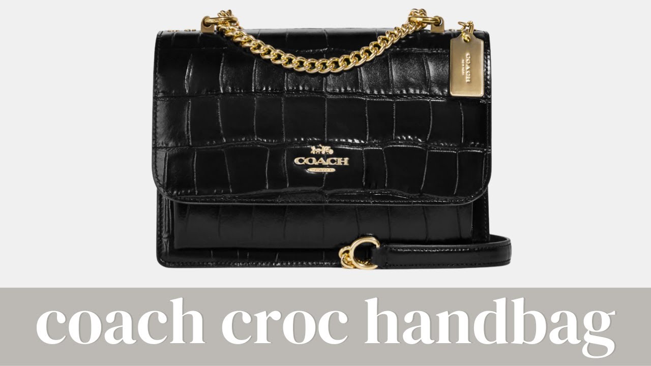COACH Klare in Black Croc | Unboxing, First Impressions & What Fit's