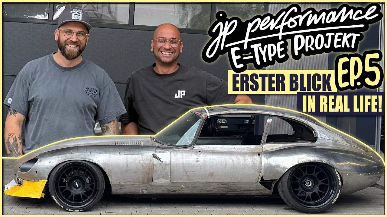 Fotos sind das eine… doch wie reagiert Jean-Pierre live auf seinen Jaguar E-Type Umbau | Episode 5