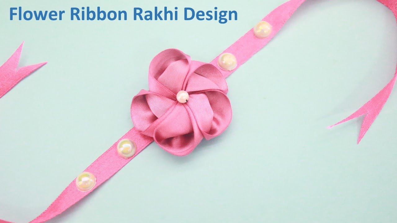 DIY Rakhi Making at Home | Flower Ribbon Rakhi | Easy Handmade Rakhi
