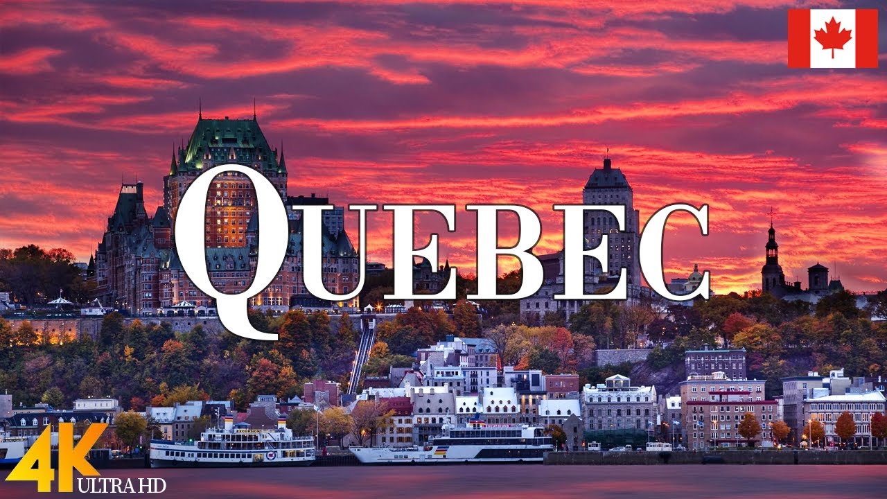 Quebec 4K drone view &bull; Amazing Aerial View Of Quebec | Relaxation film with calming music